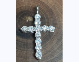 Tiffany &amp; Co  Крест с бриллиантами 0.85 ct.