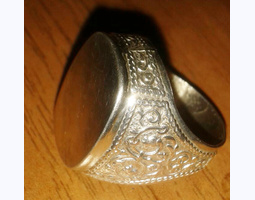 Кольцо печатка мужская новая, серебро