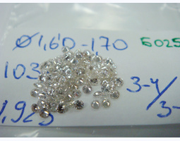 лот#Б025 бриллианты Ø1,60-1,70/103шт/1,92ct