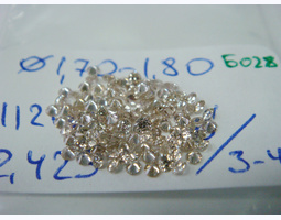 лот#Б028 бриллианты Ø1,70-1,80/112шт/2,42ct