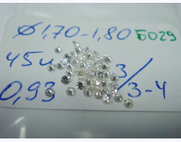 лот#Б029 бриллианты Ø1,70-1,80/45шт/0,93ct