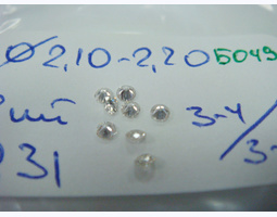 лот#Б049 бриллианты Ø2,10-2,20/6шт/0,23ct