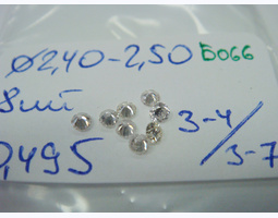 лот#Б066 бриллианты Ø2,40-2,50/6шт/0,36ct