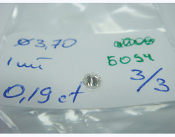 лот#Б094 бриллианты Ø3,70/1шт/0,19ct