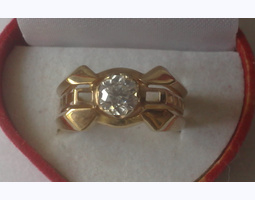 Перстень с бриллиантом 1,00 карата 5/5.