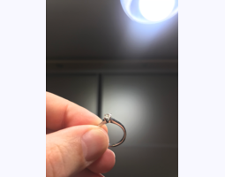 Кольцо колечко золотое с брюликом камнем помолвочное для предложения с бриллиантом