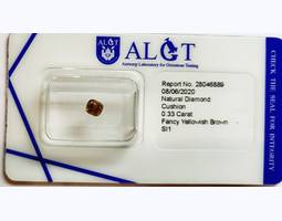 БРИЛЛИАНТ С СЕРТИФИКАТОМ 0,33ct