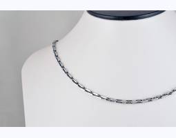 Серебряная цепочка Meridian 925 пробы плетение &quot;Якорь&quot; в чернении 50 размер (5106500)