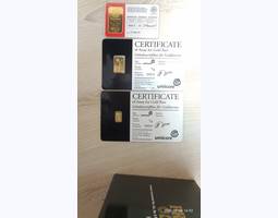 Слитки Золото 1-20 грамм, сертификат.