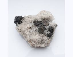 Натуральний мінерал Кварц на Сфалериті
