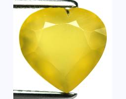 Натуральный желтый Опал сердце 8.9x8.7мм 1.91ct