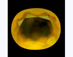Натуральный желтый Опал овал 12.4x10.5мм 3.72ct