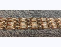 Продам мужской массивный золотой браслет 585 пробы с бриллиантами