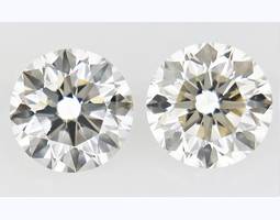 Пара Натуральных бриллиантов  весом 0.3 ct 3.31 x 3.33 x 2.03mm